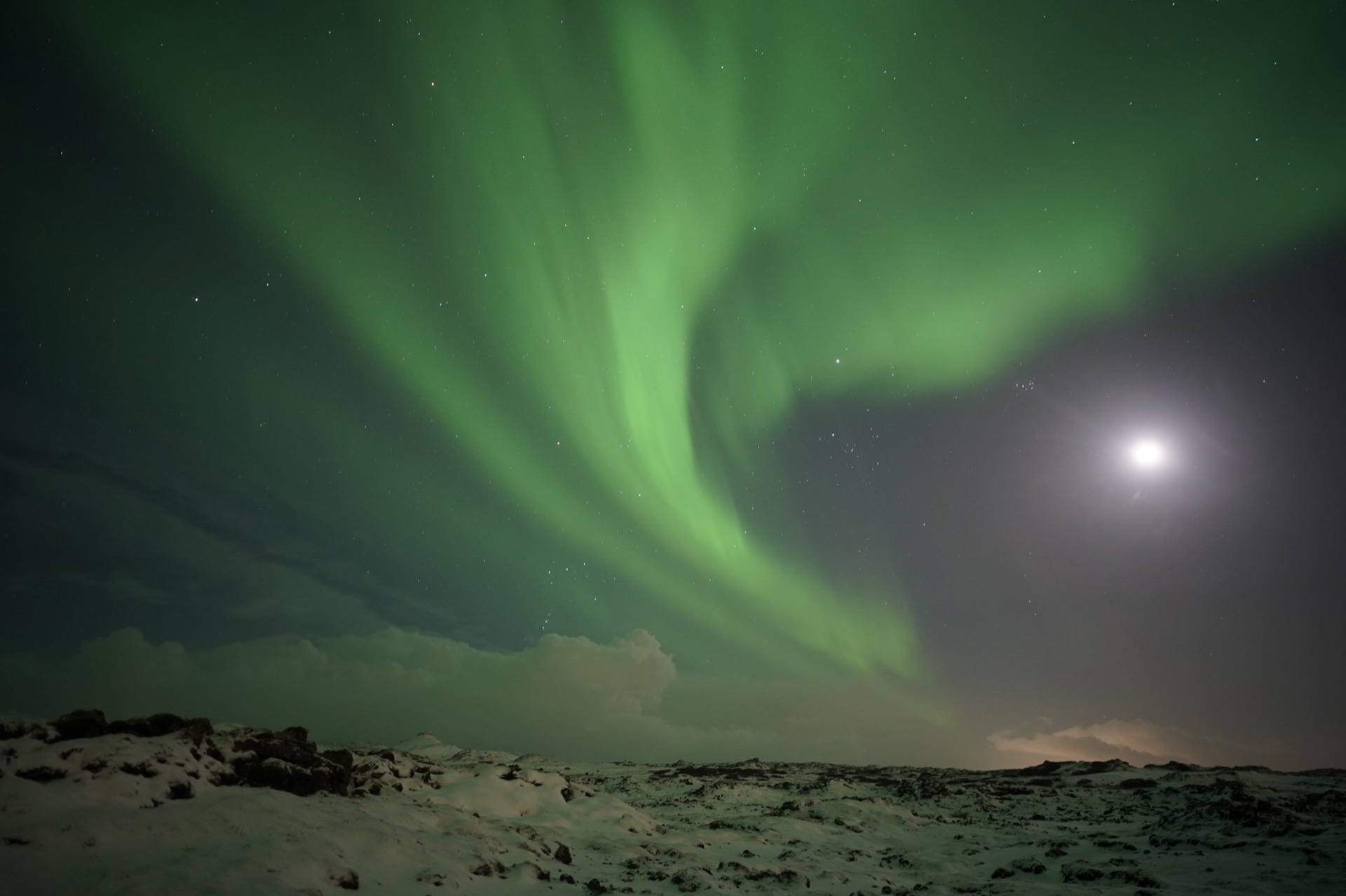 Aurora photographed by the author in Iceland, 2025
